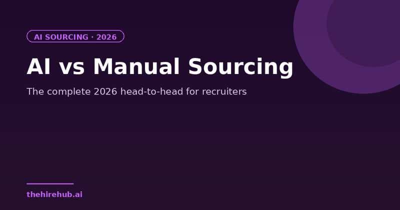 AI Sourcing vs Manual Sourcing: The Complete 2026 Comparison