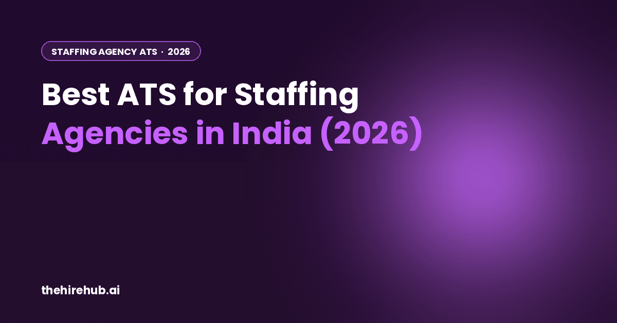 Best ATS for Staffing Agencies in India (2026)